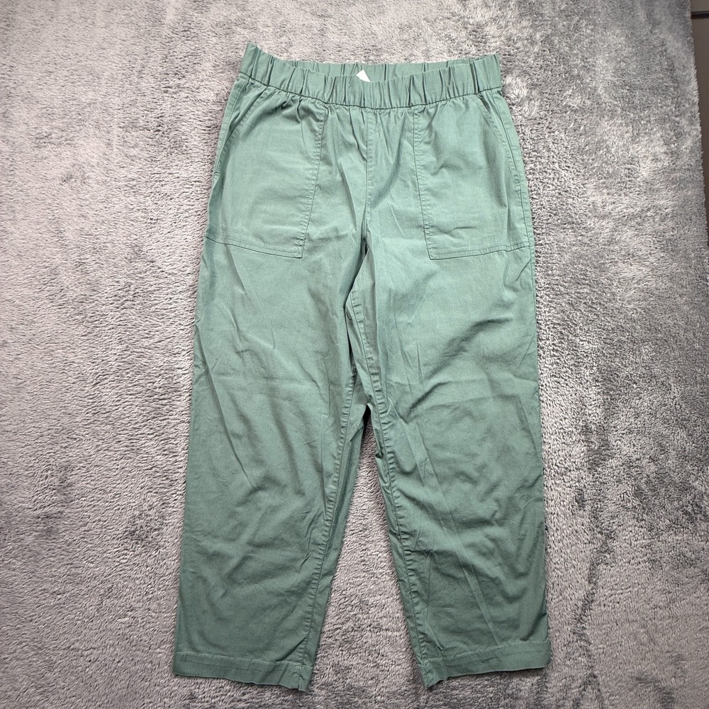 Gap Off-Duty Mint Green Paperbag Waist Utility Pull On Pants Womens L High Rise